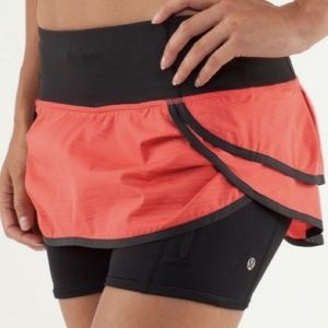 Lululemon Run Speed Squad Skirt 8 Twisted Skort